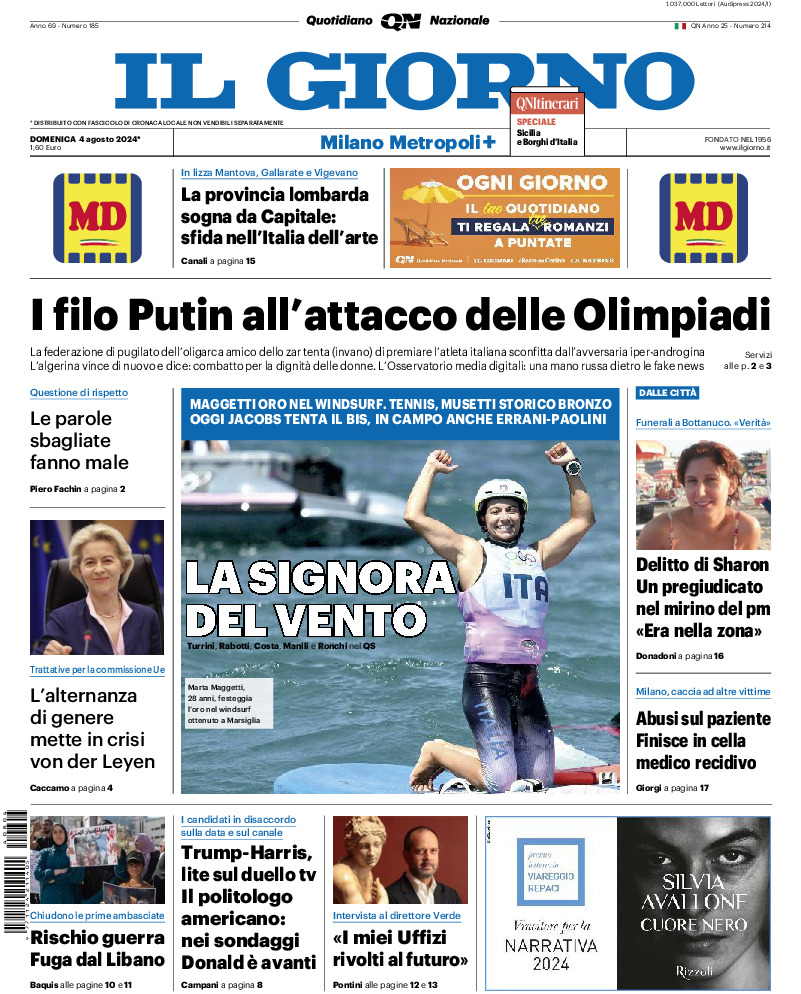 Prima-pagina-il giorno-edizione-di-oggi-20240804